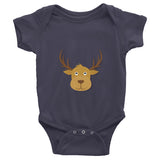 Deer Infant short sleeve one-piece 100% cotton