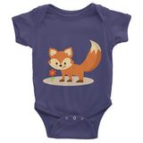 Fox Infant short sleeve one-piece 100% cotton