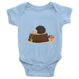 Baby clothing with hedgehog