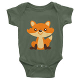Fox Infant short sleeve one-piece 100% cotton