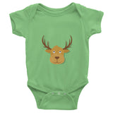 Deer Infant short sleeve one-piece 100% cotton