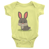 Bunny Infant short sleeve one-piece 100% cotton