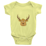 Deer Infant short sleeve one-piece 100% cotton