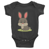 Bunny Infant short sleeve one-piece 100% cotton