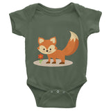 Fox Infant short sleeve one-piece 100% cotton