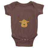 Deer Infant short sleeve one-piece 100% cotton