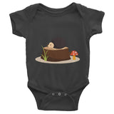 Hedgehog Infant short sleeve one-piece 100% cotton