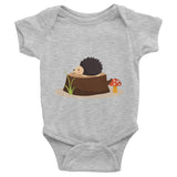 Hedgehog Infant short sleeve one-piece 100% cotton