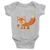 Fox Infant short sleeve one-piece 100% cotton
