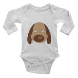 Baby onesie with puppy