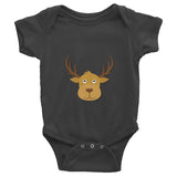 Deer Infant short sleeve one-piece 100% cotton