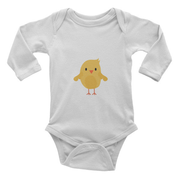 Cute baby onesie with chick