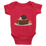 Hedgehog Infant short sleeve one-piece 100% cotton
