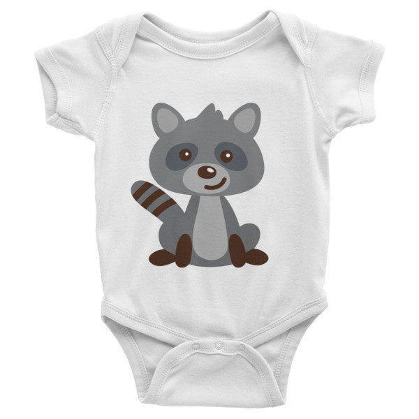Raccoon baby onesie