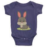 Bunny Infant short sleeve one-piece 100% cotton