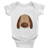 Baby onesie with puppy