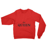 His Queen Raglan unisex sweater, bride gift, wife gift