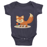 Fox Infant short sleeve one-piece 100% cotton
