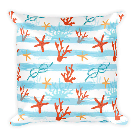 Ocean print Pillow, nautical print