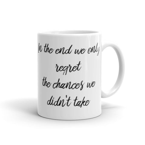 Inspirational quote mug