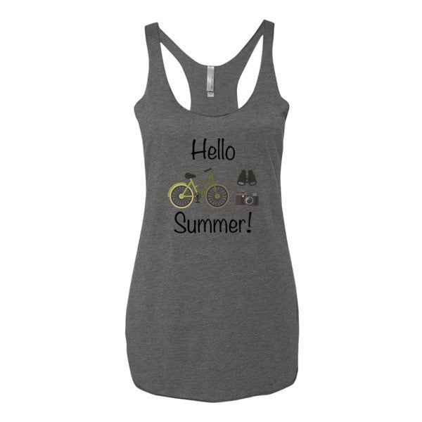 hello summer tank top