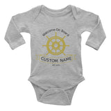Welcome on board baby clothing