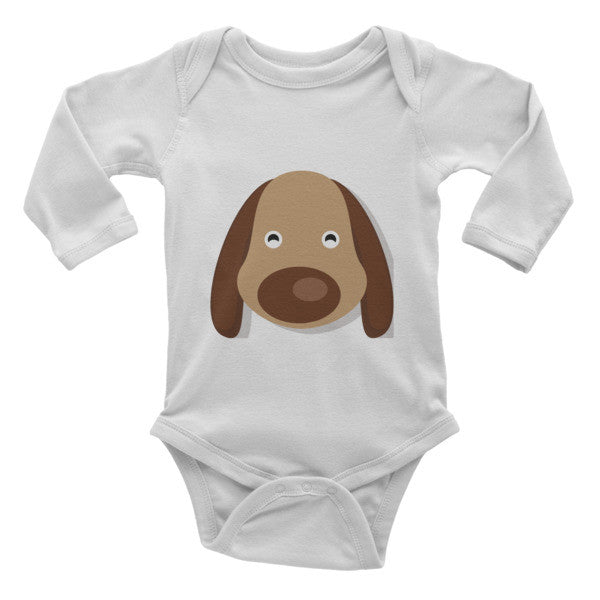 Baby onesie with puppy