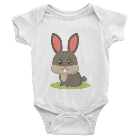 Baby onesie with bunny