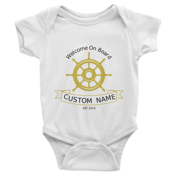 Welcome on board baby clothing