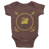 Welcome on Board Infant short sleeve one-piece, personalized baby clothing